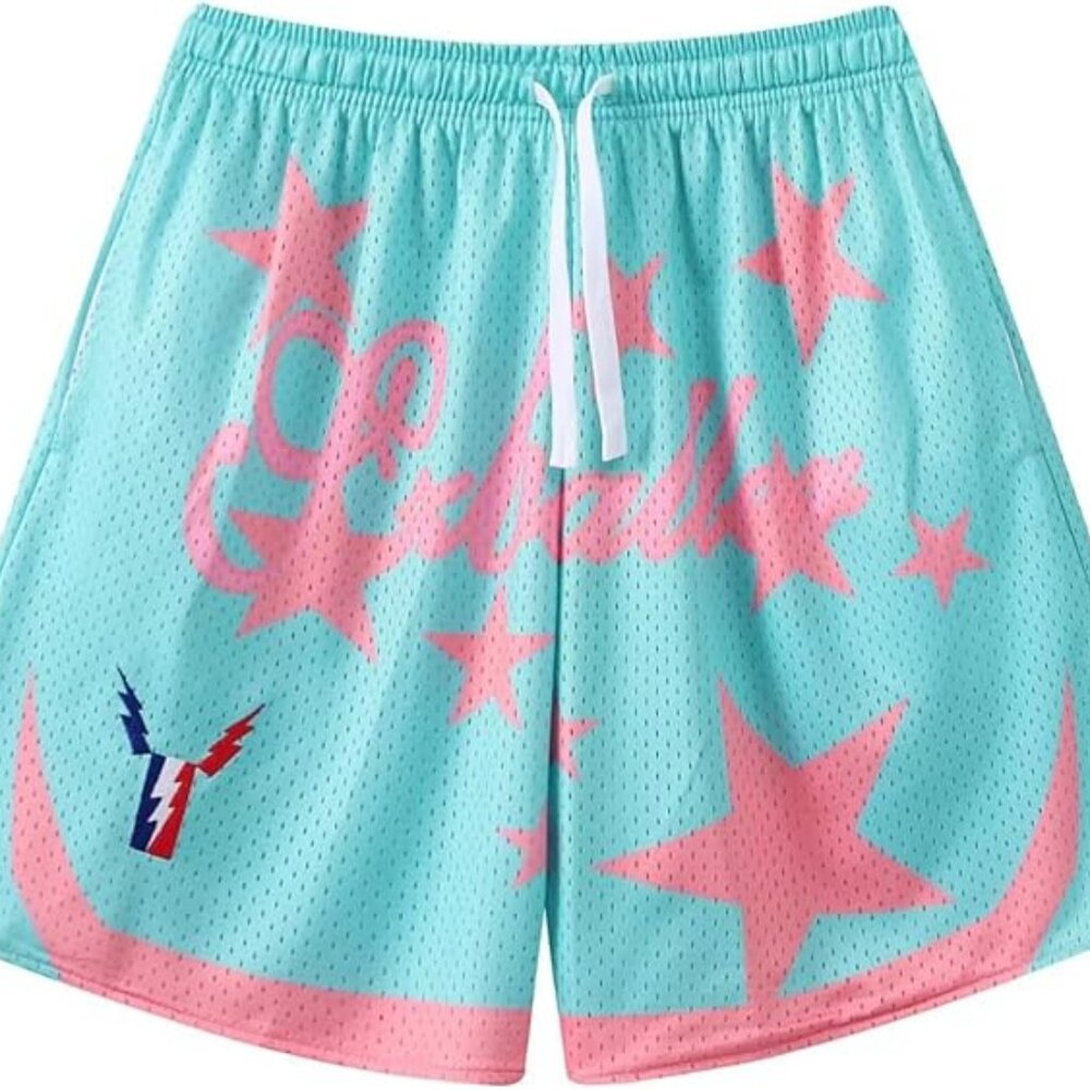 BOOMLEMON Men's Basketball Shorts Gym Training Workout Athletic Shorts Mesh Grap